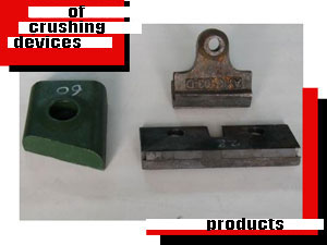 SPARE PARTS FOR CRUSHING DEVICES